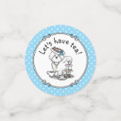 Girly Tea Party Bichon Frise Dog - Niedlich Konfetti (Klein Vorderseite)