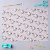 Girly Tea Party Bichon Frise Dog - Niedlich Seidenpapier (Basteln)