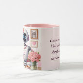 Girly Tech AI Robot Grace Pink Sparkle Tasse (Zentrum)