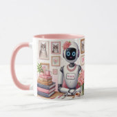 Girly Tech AI Robot Grace Pink Sparkle Tasse (Links)