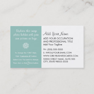 Girly Template Instructions Visitenkarte