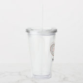 Girly Tennis-Liebhaber personalisiert Acryltrinkbecher (Rechts)