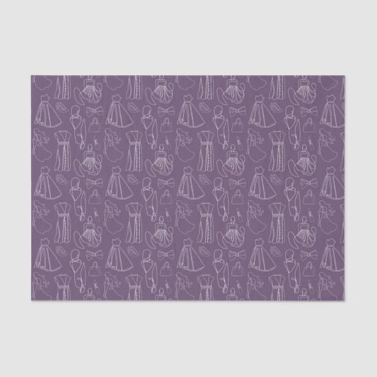 Girly Things (Design 10 der Lila Serie) Seidenpapier (Vorderseite)