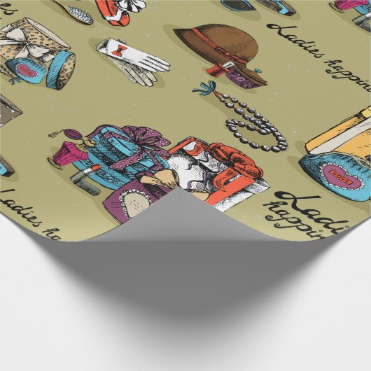 Girly Things Geschenkpapier (Ecke)