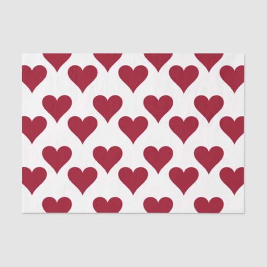 Girly Things Hearts (Design 46 Red Series) Seidenpapier (Vorderseite)