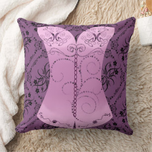 Girly Time Korsett Rosa Wurfkissen 50x50cm Kissen