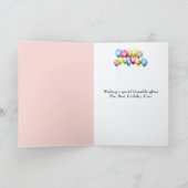 Girly Treehouse zum Geburtstag der Enkelin Karte (Innenseite)