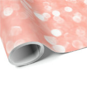 Girly Trend-Rosen-Gold erröten Glitzer Geschenkpapier (Rolleneckpunkt)