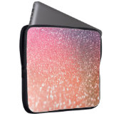 Girly Trend-Rosen-Gold erröten Glitzer Laptopschutzhülle (Vorne Rechts)