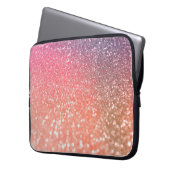 Girly Trend-Rosen-Gold erröten Glitzer Laptopschutzhülle (Vorderseite Links)