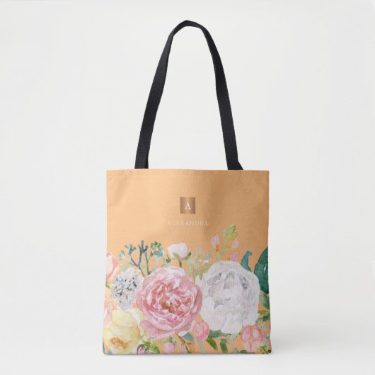 Girly trendy Aquarell Tasche (Vorderseite)