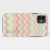 Girly Trendy aztekischer Druck personalisiert Case-Mate iPhone Hülle (Rückseite (Horizontal))