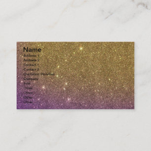 Girly Trendy Imitat-Steigungs-Glitzer Visitenkarte