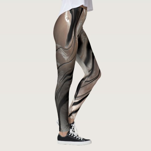Girly Trendy Marble Texture Leggings (Rechts)