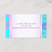 Girly Trendy Modern Elegante Visitenkarte (Rückseite)