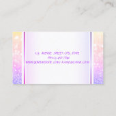 Girly Trendy Modern Ombre Visitenkarte (Rückseite)