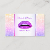 Girly Trendy Modern Ombre Visitenkarte (Vorderseite)