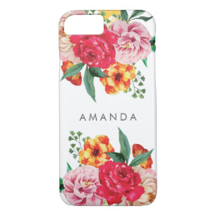 Girly TRENDY Wasserfarbe Blume Case-Mate iPhone Hülle