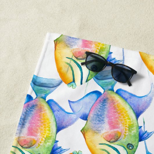 Girly Tropical Fish Lover Strandtuch (Beispiel)