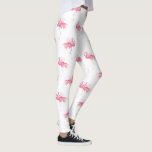 Girly Tropical Pink Watercolor Flamingo Leggings<br><div class="desc">Treten Sie ein in den Sommer mit diesen niedlichen hübschen Hosen mit einem rosa Flamingo-Muster aus meinem handbemalten Original. Diese stilvollen pastellfarbenen Leggings sind perfekt für alle, die tropische Lieben und einzigartige Mode. Ob Yoga, Trainingsunterricht, Joggen, Marathon oder sogar eine Strandparade - diese rosa Flamingo Kleidungsklammern sind sowohl lustig als...</div>