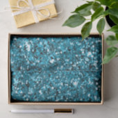 Girly Turquoise Glitzer Seidenpapier (Geschenk)