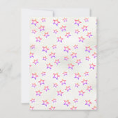 Girly Tyly Farbe Rosa Roller Skaten Birthday Party Einladung (Rückseite)