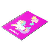 Girly Unicorn Geschenkideen, Niedliches Einhorn Notizblock (Linke Seite)