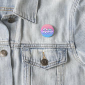 Girly Verlauf Rosa Blau Sehbehindert Button (Beispiel)