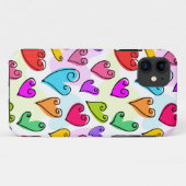 Girly Vibrants Herts Niedlich Romantischer Valenti Case-Mate iPhone Hülle (Rückseite (Horizontal))