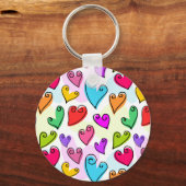 Girly Vibrants Herts Niedlich Romantischer Valenti Schlüsselanhänger (Vorderseite)