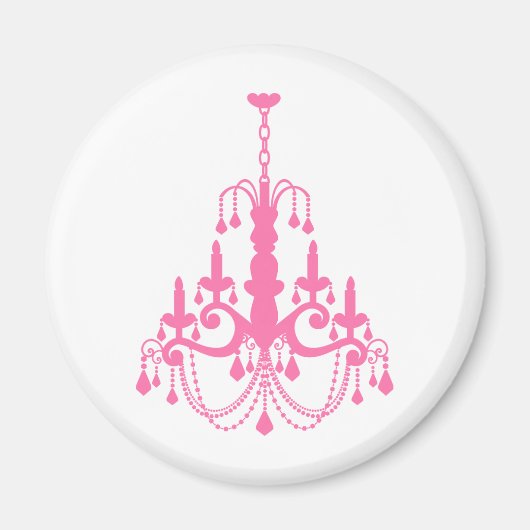 Girly Vintag Chandelier Magnet (Vorne)