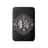 Girly Vintag Skull Badematte (Vorderseite Vertikal)