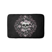 Girly Vintag Skull Badematte (Vorderseite)