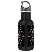 Girly Vintag Skull Edelstahlflasche (Rückseite)