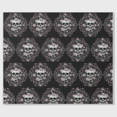 Girly Vintag Skull Geschenkpapier (Flach)