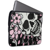 Girly Vintag Skull Laptopschutzhülle (Vorne Rechts)