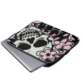 Girly Vintag Skull Laptopschutzhülle (Vorne Knopf)