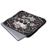 Girly Vintag Skull Laptopschutzhülle (Vorne Knopf)