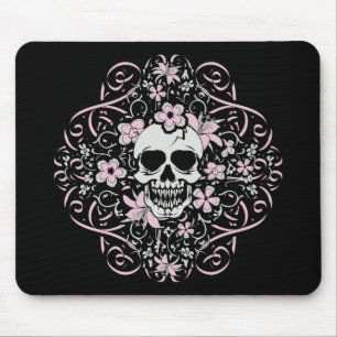 Girly Vintag Skull Mousepad