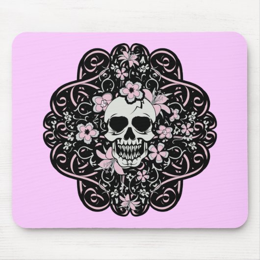 Girly Vintag Skull Mousepad (Vorne)