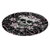 Girly Vintag Skull Schneidebrett (Ecke)