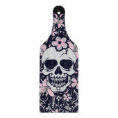 Girly Vintag Skull Schneidebrett (Vorderseite)