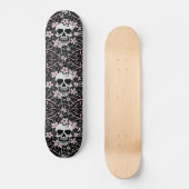 Girly Vintag Skull Skateboard (Vorderseite)