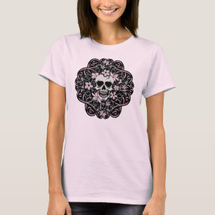 Girly Vintag Skull T-Shirt