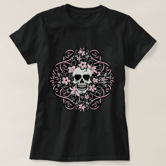 Girly Vintag Skull T-Shirt (Design vorne)