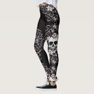 Girly Vintager Schädel Leggings