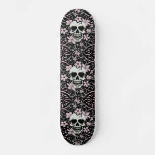 Girly Vintager Schädel Skateboard