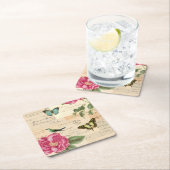 Girly Vintager Untersetzer mit Vogel, (Vor Ort)