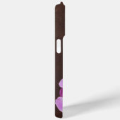 Girly Violet Blume Case-Mate iPhone Hülle (Rückseite / Rechts)