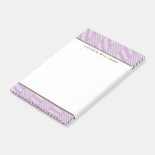Girly Violet Herringbone-Muster Post-it Klebezettel (angewinkelt)